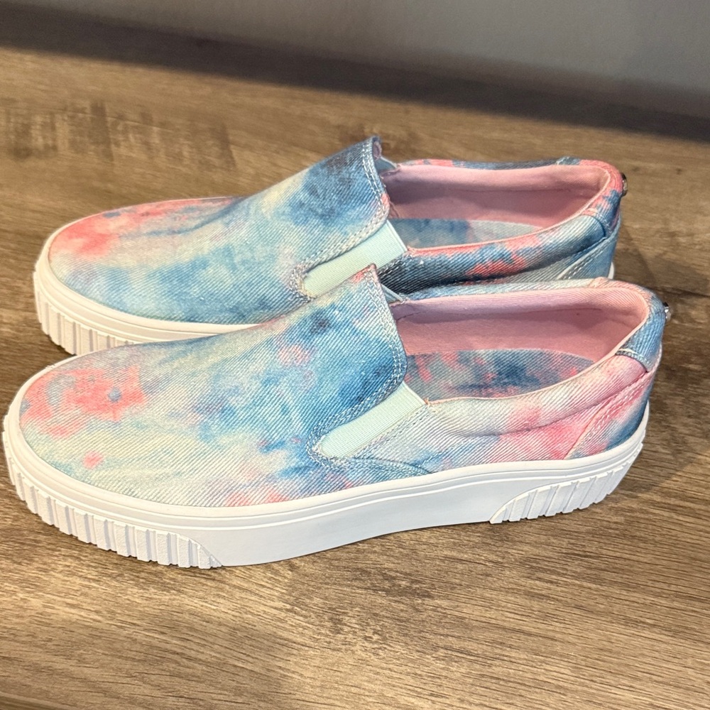 Nine West Tie-Dye Flats - Blue and Pink